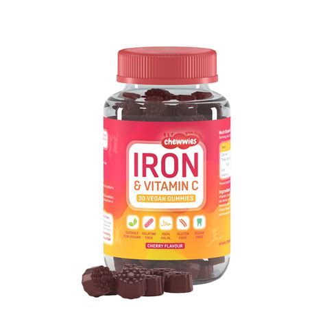 Buy Iron & C - Vegan Chewable Gummies - Chewable C & Iron Supplement ...