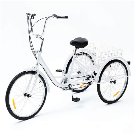Buy Viribus Adult Tricycle 24 Inch 3 Wheel Bike with 8 Speeds Flexible ...