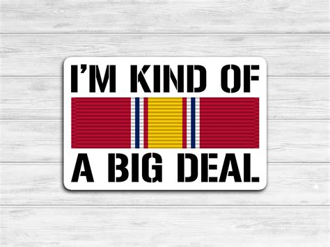 National Defense Ribbon I'm Kind of a Big Deal Vinyl - Etsy