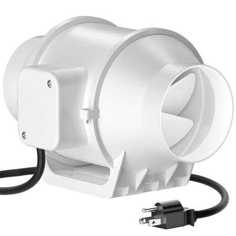 Buy HG Power 4 Inch Inline Duct Fan, 4" Booster Fan with Low Noise ...