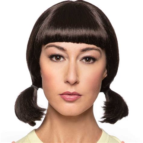 Enigma Costume Wigs Enigma Wigs Robot Doll Squid - Brown Costume Wig ...