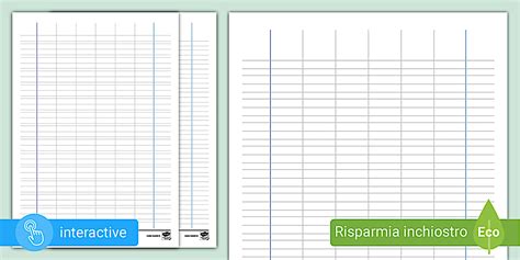 Fogli a righe editabili per tutte le classi | Twinkl