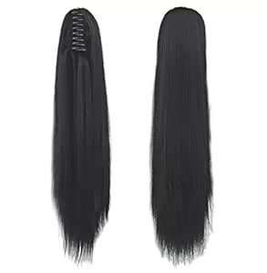 La Belleza Hair Extension Claw Clip Clutcher Wig Human Hair Straight ...