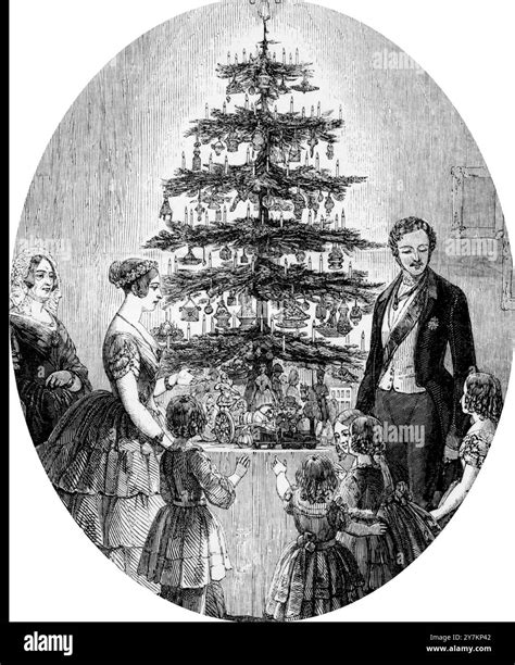 Queen victoria prince albert christmas Black and White Stock Photos & Images - Alamy