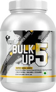 Muscle Weapon Bulk Up 5 Mass Gainer with Muscle Mass and Weight Gain ...