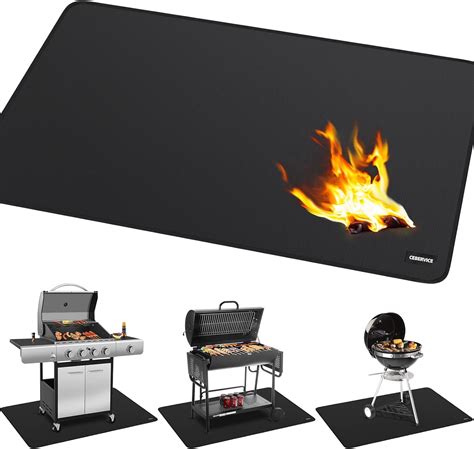 Amazon.com: CEBERVICE 60 × 42 Inch Under Grill Mat for Outdoor Grill ...