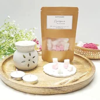Happishades Cherry Blossom Aroma Diffuser Set - Ceramic Warmer, 50gm ...