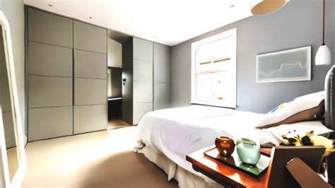 107平米现代简约风三室卧室装修效果图，照片墙创意设计图 - 金地新家官网