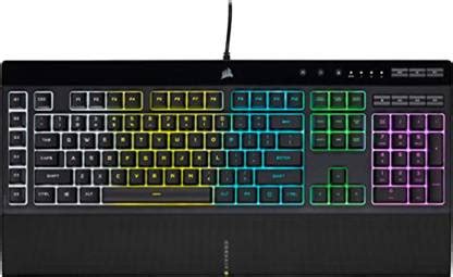 Corsair K55 PRO RGB Wired USB Standard Gaming Keyboard Compatible with ...