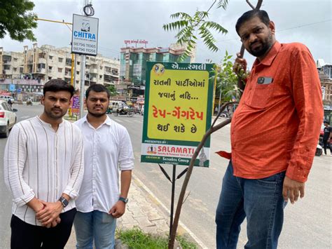 Posters on women’s safety spark outrage in Ahmedabad: Warning against ...
