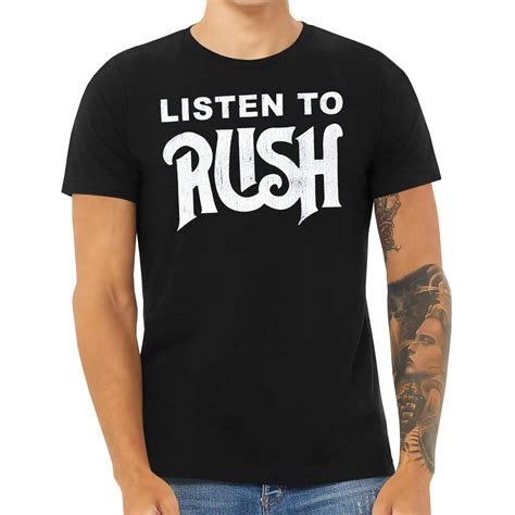 Rush Listen To Rush T-Shirt T-shirts/Clothing | Loudtrax