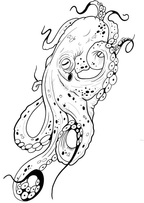 Octopus Drawing, Octopus Tattoo Design, Octopus Tattoos, Ocean Tattoos, Octopus Art, Octopus ...