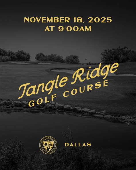 11/18/2025 – Tangle Ridge Golf Course – Restoration Golf League