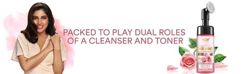 WOW Skin Science Himalayan Rose Foaming Face Wash with Built-in Face ...