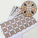 Ampire 8 cm Floor Stickers Tiles Self-Adhesive Waterproof Scratch Proof ...