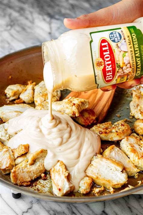 Easy Chicken Spinach Alfredo With Penne Pasta