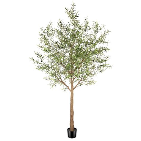Amazon.com: FEELEAD Faux Olive Tree 10ft - Tall Artificial Olive Tree ...