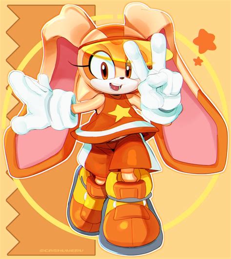 cream the rabbit (sonic and 1 more) drawn by cashumeru | Danbooru