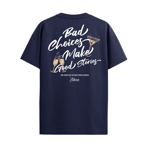 GOOD STORIES NAVY BLUE REGULAR FIT T-SHIRT – YOLOZ