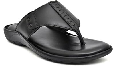 Buy LEONCINO Men's Genuine Leather Slipper|Sandal| padding comfort ...