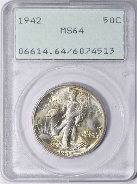 1942 Walking Liberty Half Dollar PCGS MS-64 OGH (1st Gen) (Item 1736549 ...