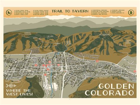 Map Of Downtown Golden Colorado