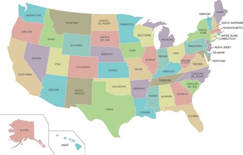 USA Map vector illustration isolated on white background with country ...