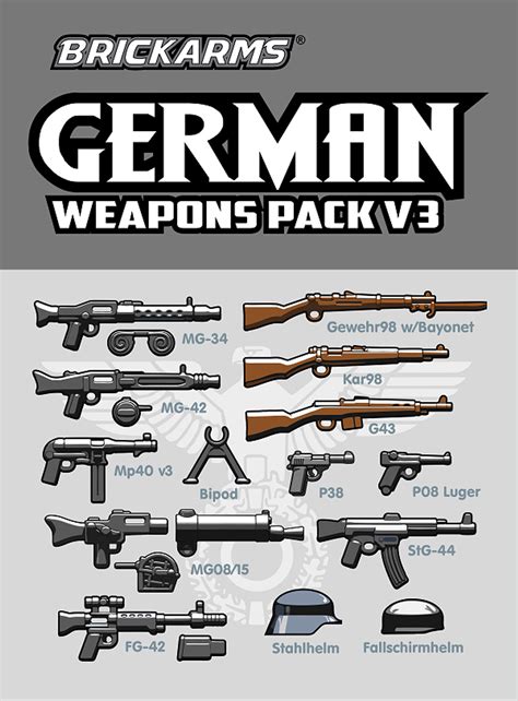 BrickArms® German Weapons Pack V3