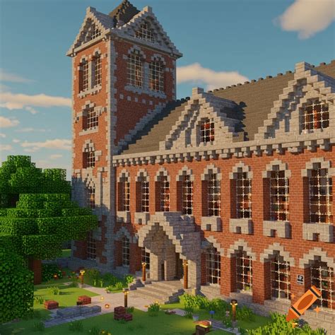 Bender Library in Minecraft on Craiyon