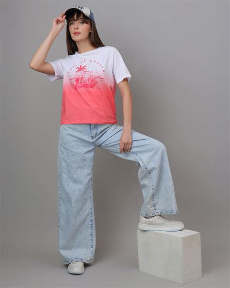 Barbie Printed Regular Fit Tshirt For Women – Free Authority