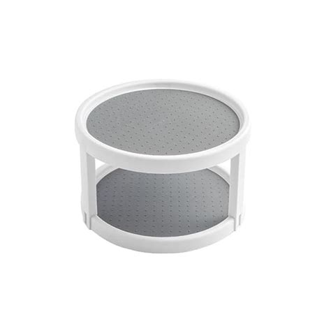 Buy 2 Tier Non Skid Spice Rack Turntable, 10 Inch Spinning Organizer ...