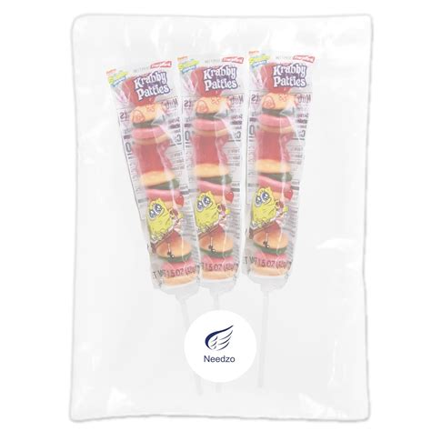 Buy Valentine's Day Gummy Krabby Patties Candy Kabob, Spongebob ...