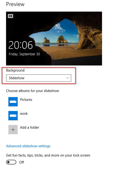 Image result for How to Set Up Lock Screen Slideshow