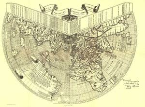 Reproduction of a poster presenting - World Map - Ruysch (1508) Paper ...