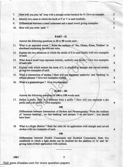 Shorthand (English) 2012-2013 CBSE (Vocational) Class 12 question paper ...