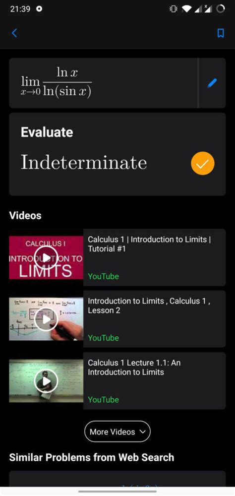 Microsoft Math Solver Calculus 的图像结果