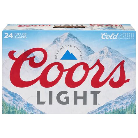 Coors Light Beer 24 pk Cans - Shop Beer at H-E-B
