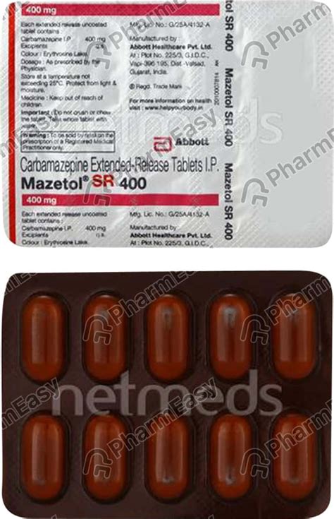 Buy Mazetol Sr 400 MG Tablet (10) Online at Flat 15% OFF | PharmEasy