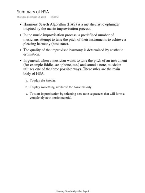 Image result for Harmony Search Algorithm