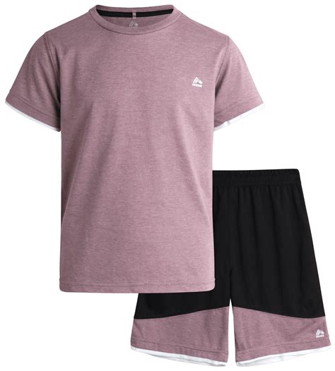 RBX Boys' Activewear Short Set – Short Sleeve T-Shirt and Gym Shorts ...
