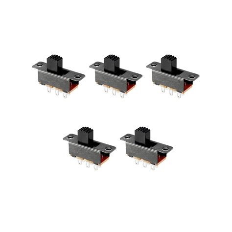 Mini DPDT Slide Switch On-On 6 Pin Panel Mount Selector Switch