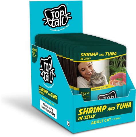 Top tail Adult Wet Cat Food-12 Pouches, 12x85 gm (Above 12 Months ...