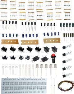 CodifyMonk Breadboard Kit (Resistors, Capacitors, Switches, LED's ...