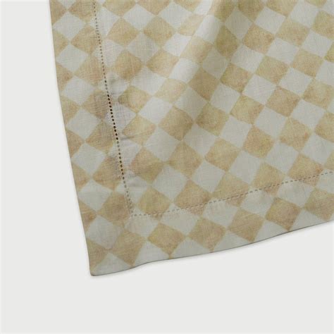 Checker Beige Table Runner – SanctuaryLiving