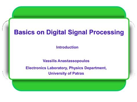 Image result for Digital Signal Processing Basics