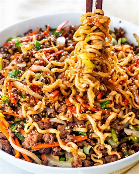 Asian Noodle Recipes With Ground Beef at Jason Lindstrom blog