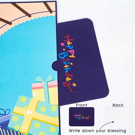 Buy Pop Up Card Happy Birthday Train, Funny Handmade 3D Greeting Bday ...