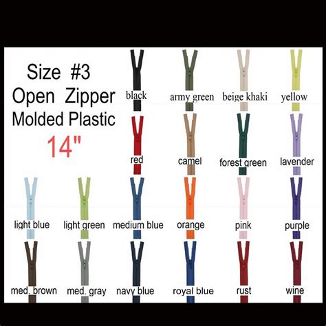 Length Of Zippers
