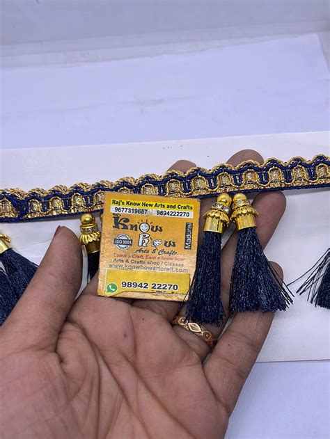 Dual peacock blue lace - 1 packet – KnowHowArtCraft