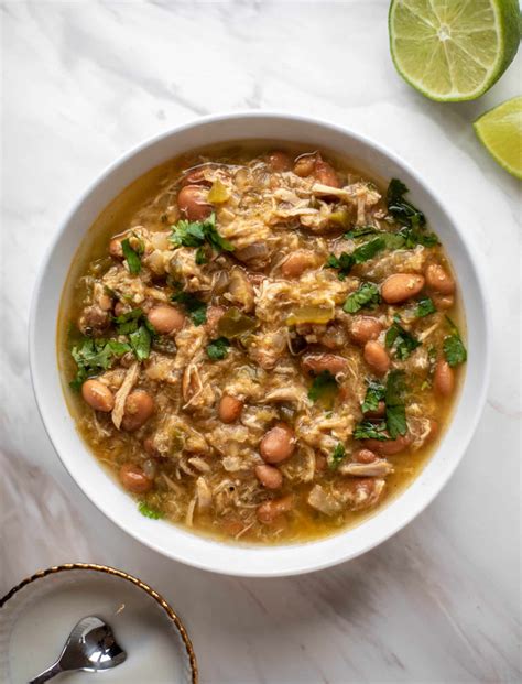 Chicken Verde Soup with Salted Yogurt - Chicken Verde Chili